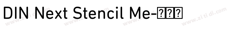 DIN Next Stencil Me字体转换